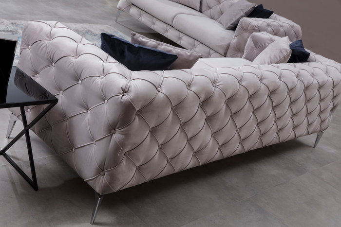 Atelier Del Sofa Como - Sofá de 2 plazas Gris claro